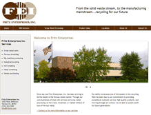 Tablet Screenshot of fritzinc.com